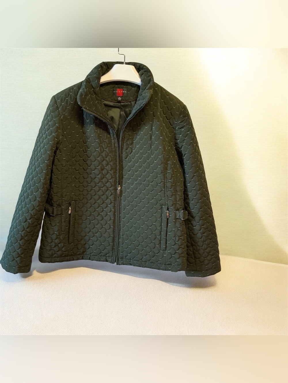 Quilted Green Women's Zip Jacket-Gallery